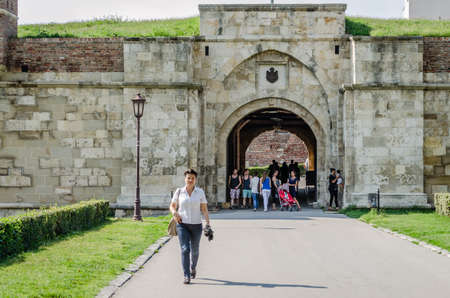 Belgrade, Serbia - July 29, 2014: The Old Fortress on Kalemegdan in the capital of Serbia, Belgrade.のeditorial素材