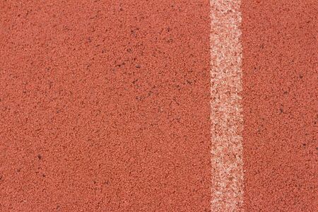 A racetrack red at the National Stadium.
