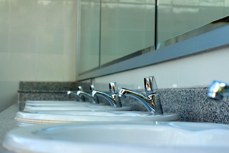 A image of sink with a faucet.の写真素材