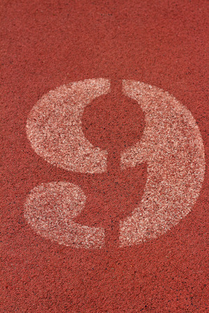 running track number - for the athletesの写真素材