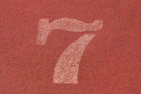 running track number - for the athletesの写真素材