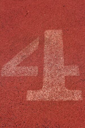 running track number - for the athletesの写真素材
