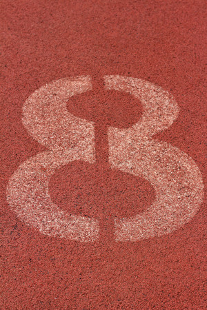 running track number - for the athletesの写真素材