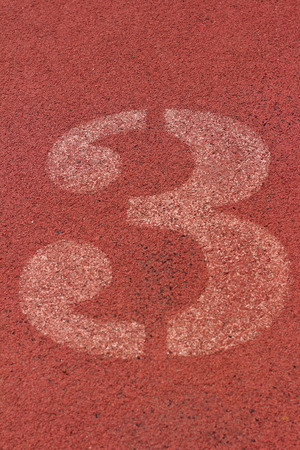 running track number - for the athletesの写真素材