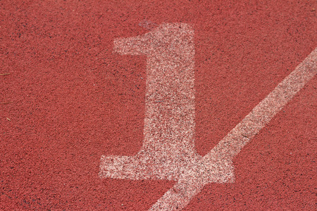 running track number - for the athletesの写真素材