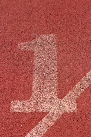 running track number - for the athletesの写真素材