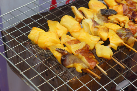 B-B-Q Grilled Squid in the marketの写真素材