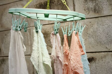 Cloth Hanger dry out outside the house.