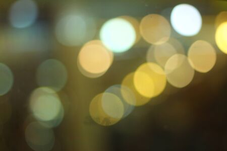 Blurred of car in city at night