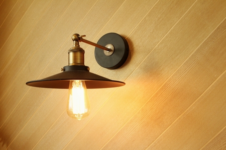 A bulbs that shines in the studio.の写真素材