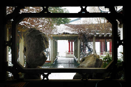 Hangzhou Garden Linxue Jingの写真素材