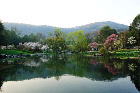 China, Hangzhou, taiziwan Parkの写真素材