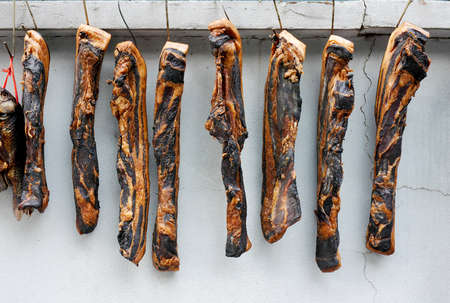 Smoked baconの写真素材