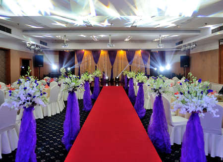 Decoration at the wedding siteのeditorial素材