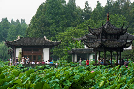 Hangzhou Lotus Parkのeditorial素材