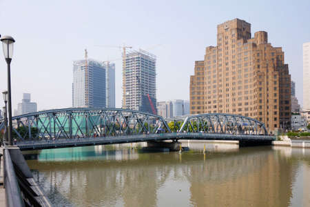 Shanghai, waibaidu bridgeのeditorial素材