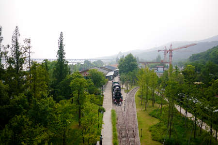 Hangzhou white pagoda Parkのeditorial素材