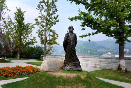 Huang Gongwang Tonglu statueのeditorial素材