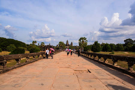 Temple of Angkor Wat in Cambodiaのeditorial素材