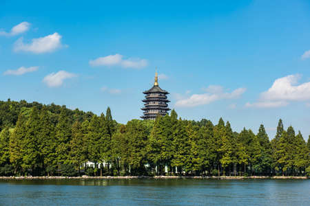 Hangzhou pagodaのeditorial素材