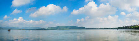 Panorama of West Lake Hangzhouの写真素材