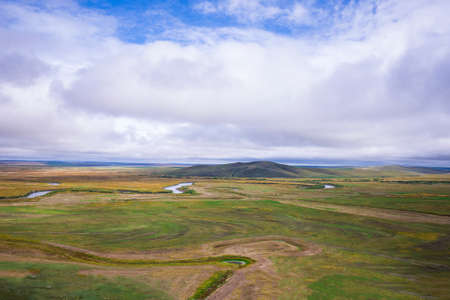 Inner Mongolia Hulun Buir Cai Dai River Wetlandの写真素材
