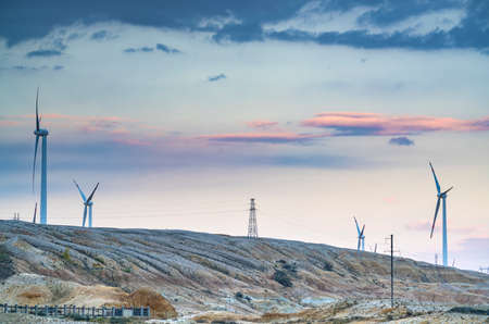 Wind power generation in Xinjiangのeditorial素材