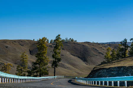 The highway in Taishan, Xinjiangの写真素材