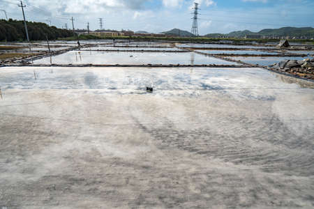 salt field , Zhoushanの写真素材