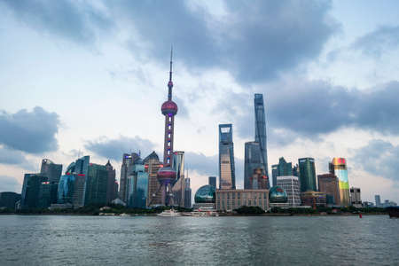 The scenery of Lujiazui, Shanghaiのeditorial素材