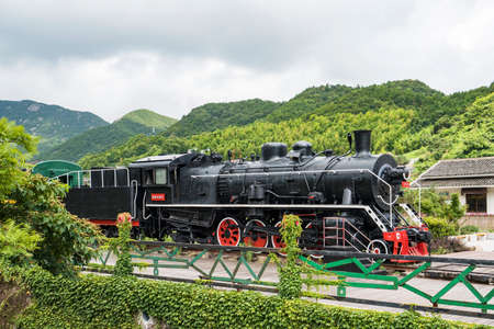 Steam train in Zhoushan Nandong Yiguのeditorial素材