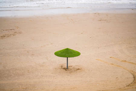 Umbrellas on the beachの写真素材