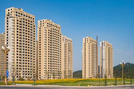 Residential building under constructionのeditorial素材