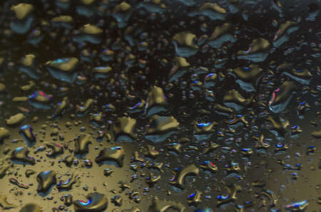 rain drops on the window, macro picture