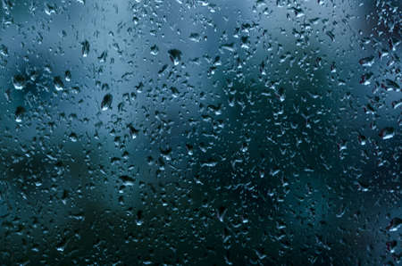 rain drops on the window, close upの写真素材