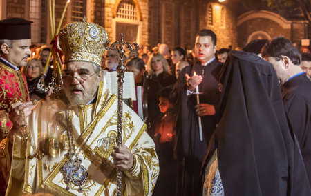 Orthodox Easter ceremony in Aya Dimitri Church in Istanbul, Turkeyのeditorial素材