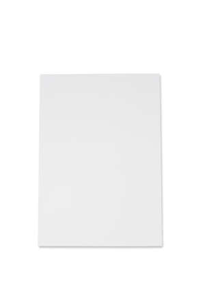 White crumpled paper on white background isolated Horizontalの写真素材