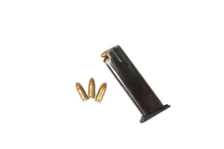 Bullets set on white background 