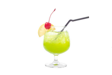 Cocktails on white background.の写真素材