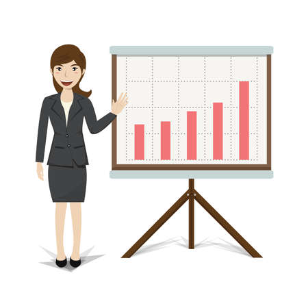 Business present growing business vector illustration.のイラスト素材
