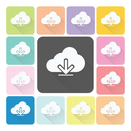 Download Icon color set illustration.のイラスト素材