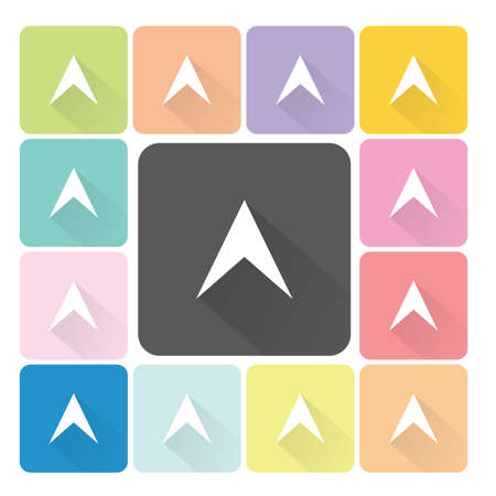 Arrow Icon color set vector illustration.のイラスト素材
