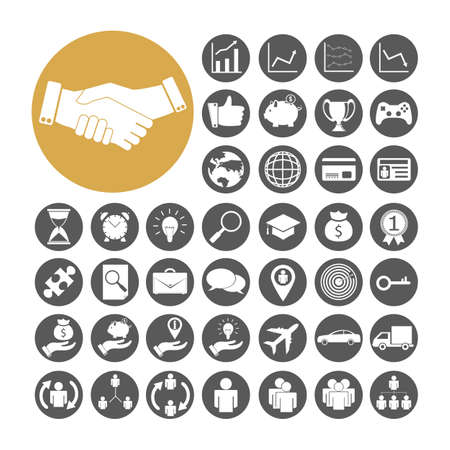 Business Icon set vector illustration.のイラスト素材