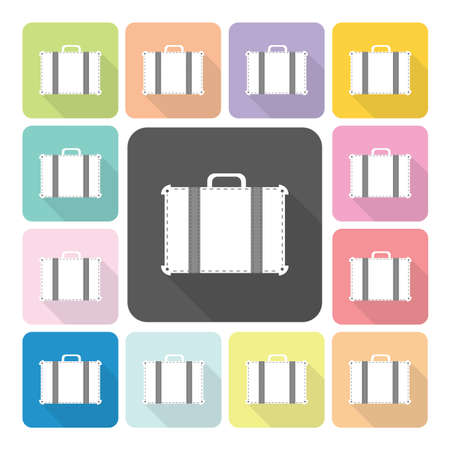 Bag Icon color set vector illustration.のイラスト素材