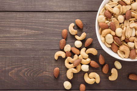 Almond, macadamia, peanut, cashew are in a blow.