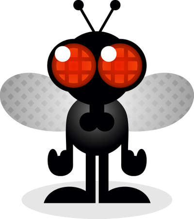 House Fly Cartoon Characterのイラスト素材