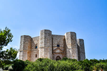 Castel del Monte, fortress built for Frederick II of Swabia, emperor of the Holy Roman Empire, in Puglia.のeditorial素材