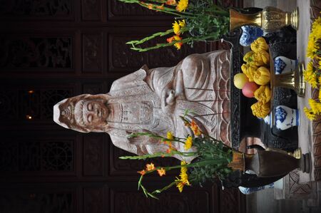 Buddist statue in Hanoi, Vietnamの写真素材