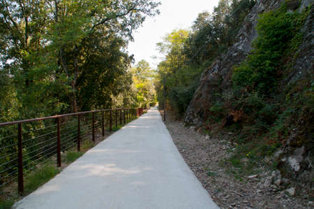 Hiking trail La Dolce Via, France.の写真素材