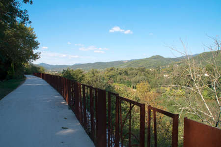 Hiking trail La Dolce Via, France.の写真素材